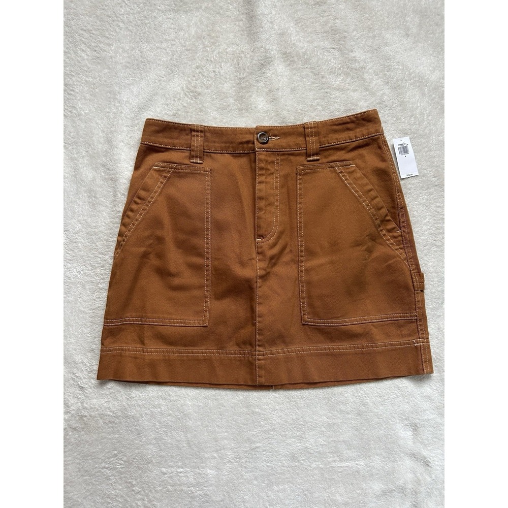 NWT Old Navy brown mini utility skirt Size 4 #miniskirt #skirt #new